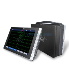 YSECG-i12B Máquina de electrocardiograma portátil de 12 derivaciones con pantalla táctil de 10,4 pulgadas