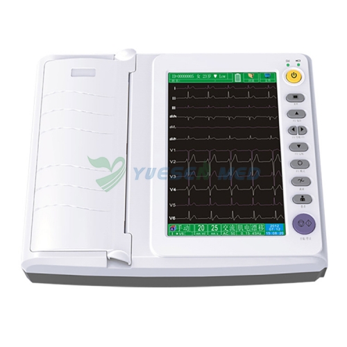 YSECG-012G أفضل آلة ECG 12 قناة 12 الرصاص الرقمية اللاسلكية ECG EKG