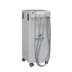 Mobile dental vacuum unit