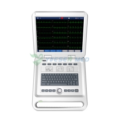 YSECG-i18 15 بوصة Wify ECG نظام رسم القلب الكهربائي 18 يؤدي آلة رقمية ECG