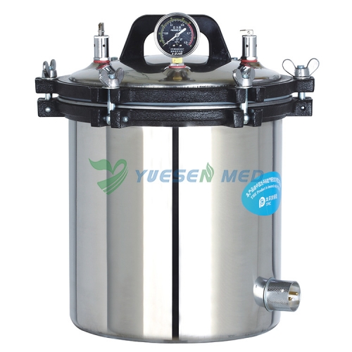 Esterilizador portátil a vapor de pressão elétrico ou aquecido a GLP YSMJ-LM24