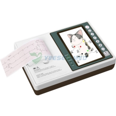 Máquina de ECG única veterinaria YSECG100GV