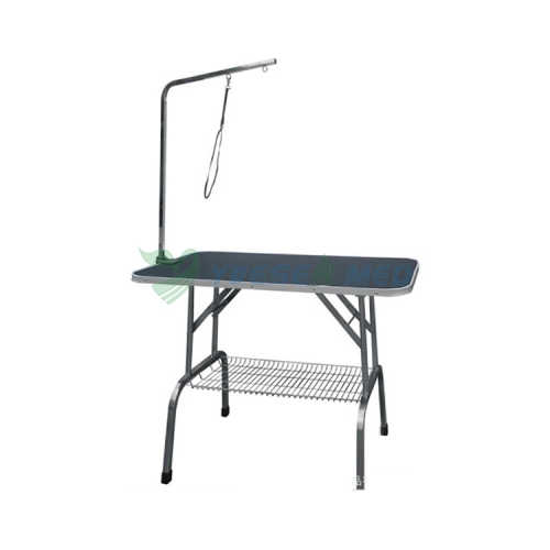 Table de toilettage pour animaux de compagnie durable et pliable en acier inoxydable YSVET-MY8003