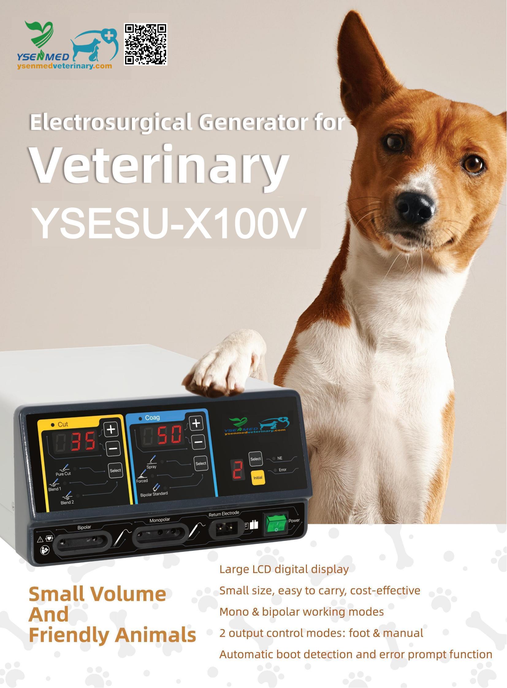 Generador electroquirúrgico para veterinaria YSESU-X100V