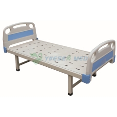 Cama de paciente plana ABS manual de muebles de hospital YSGH1011-a