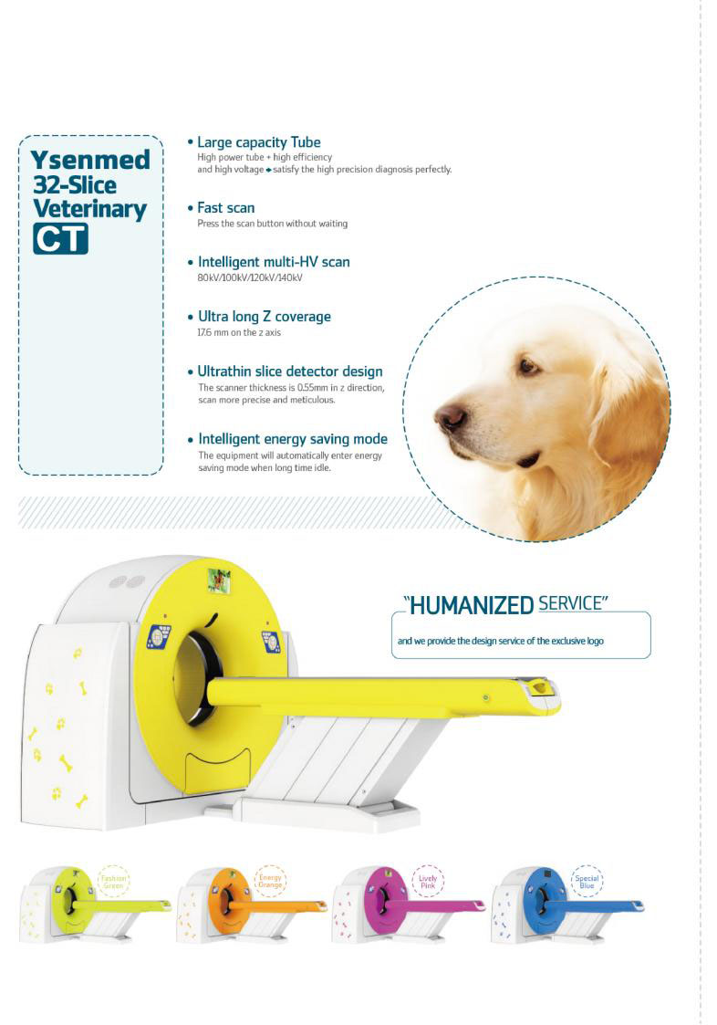 Animais CT Scanner YSENMED 32 VET CT Máquina