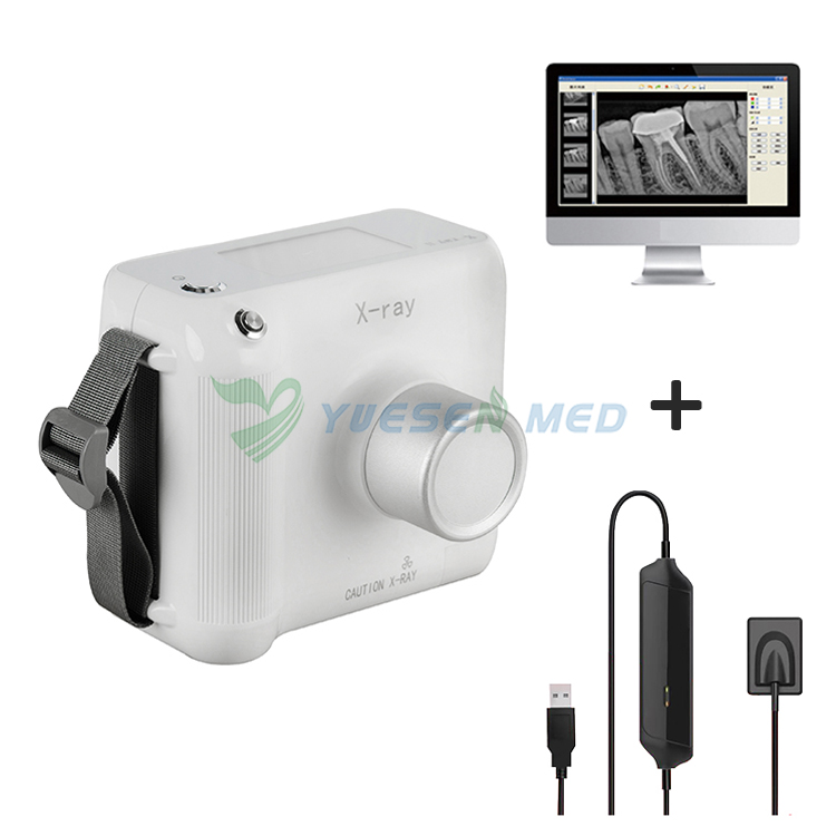 Máquina de rayos X dental portátil YSX1002 con sensor dental YSDEN-500