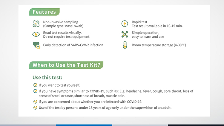 Kit de prueba rápida COVID-19: prueba automática de un paso para el antígeno del SARS-CoV-2 (oro coloidal) (hisopo nasal)