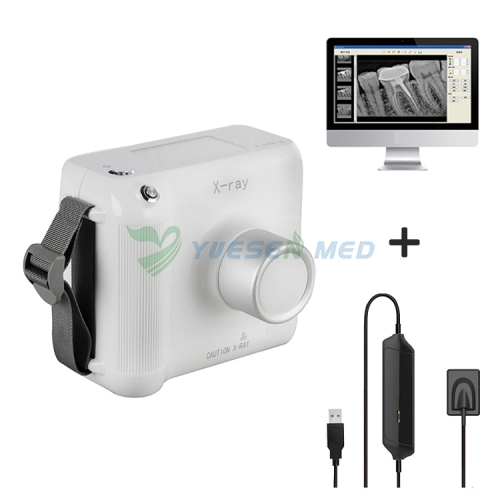 Máquina de raio-x odontológica portátil YSX1002 com sensor odontológico YSDEN-500