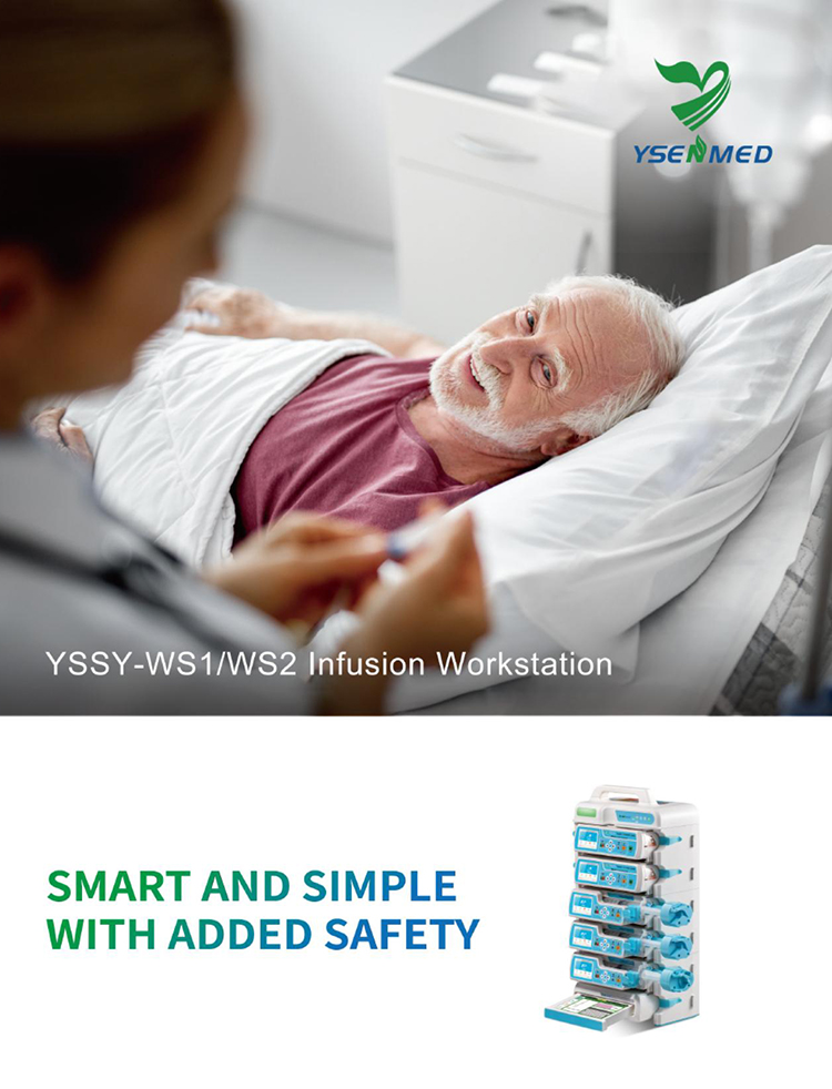 Preço da estação de trabalho de infusão inteligente e simples com segurança adicional YSSY-WS1 YSSY-WS2