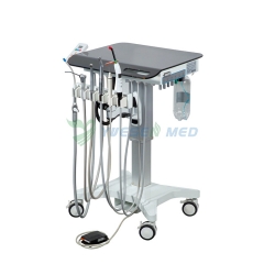 Unidade de cadeira odontológica móvel tipo carrinho barato YSDEN-302S para clínica veterinária