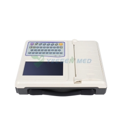 YSECG-012B Dispositif médical portatif d'ECG 12 canaux de la machine 12 d'ECG