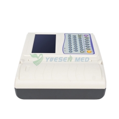 YSECG-012B جهاز رسم القلب المحمول 12 جهاز تخطيط القلب الكهربائي 12 قناة