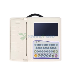 YSECG-012B Dispositivo de electrocardiograma portátil Medical 12 Lead ECG Machine 12 Channel