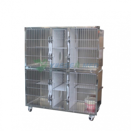 YSVET1500M 304 Stainless steel high end cat boarding cages