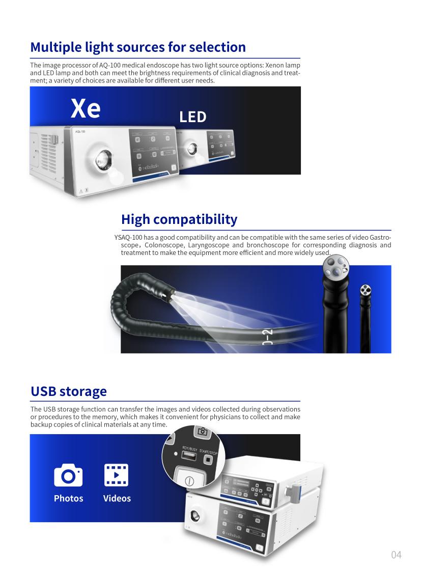 YSENMED High Quality Video Endoscope System