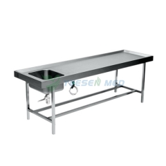 YSJPT-4B Simple Stainless Autopsy Table