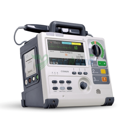 Moniteur de défibrillateur externe automatique biphasique portatif médical Comen S5