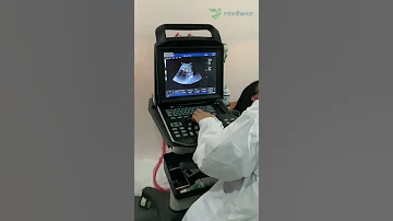 El ultrasonido portátil en color YSB-M5 más vendido de YSENMED está escaneando el hígado