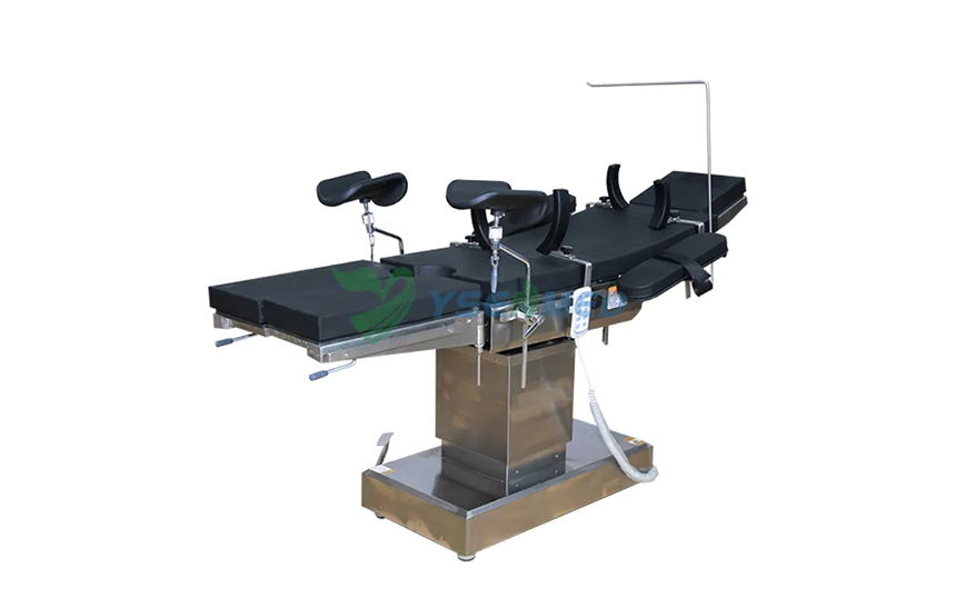 نوضح هنا الحركات المختلفة لطاولة الجراحة الكهربائية YSOT-YT5D ذات 5 وظائف YSOT-YT5D.