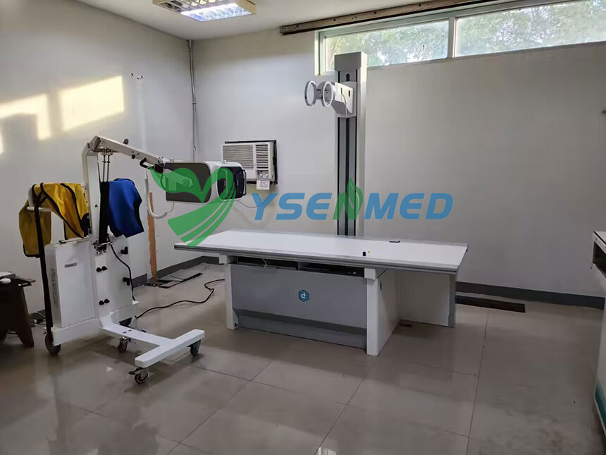 Sistema YSENMED YSX500D DR e sistema móvel DR YSX-mDR5A instalados em um hospital nas Filipinas