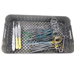 Conjunto de instrumentos cirúrgicos gerais veterinários YSVET-W012
