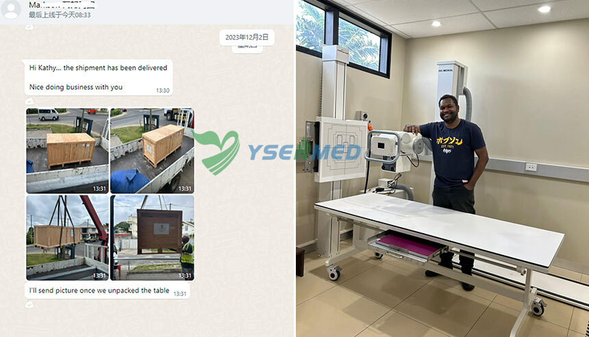 Customer from Vanuatu is happy and satisfied with YSENMED products and service