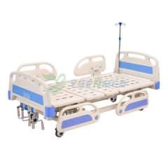 YSHB-HN03B Больничная койка с тремя рукоятками и ручным управлением
