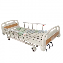 Cama de hospital manual de três manivelas YSHB-HN03A