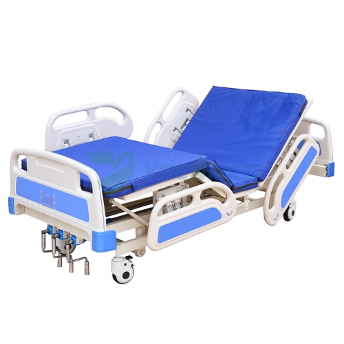 Cama de hospital manual de três manivelas YSHB-HN03B