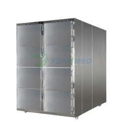 YSSTG0108 Congelador de morgue de 8 cuerpos de acero inoxidable