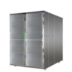 YSSTG0108 Aço inoxidável 8 corpo necrotério freezer