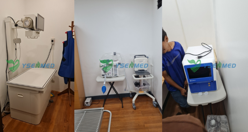 YSENMED veterinary equipment set up a in new vet clinic in Philippines