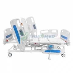 YSENMED YSHB-D504 سرير العناية الكهربائية سرير المستشفى الكهربائي بخمس وظائف مع وظيفة الوزن