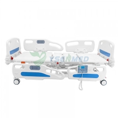 YSENMED YSHB-D504 سرير العناية الكهربائية سرير المستشفى الكهربائي بخمس وظائف مع وظيفة الوزن