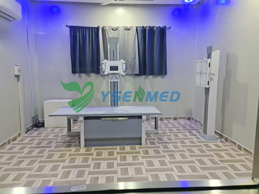 YSENMED YSX200D digital x-ray installation and commissioning completed in Ghana.