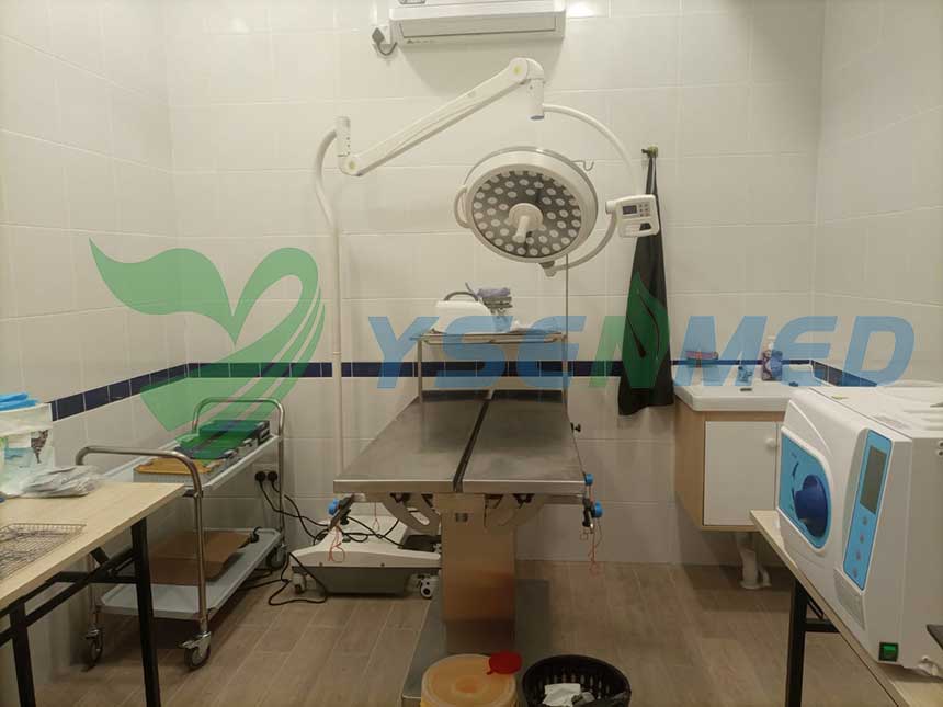 YSENMED veterinary equipment set up in a new vet clinic in Brunei