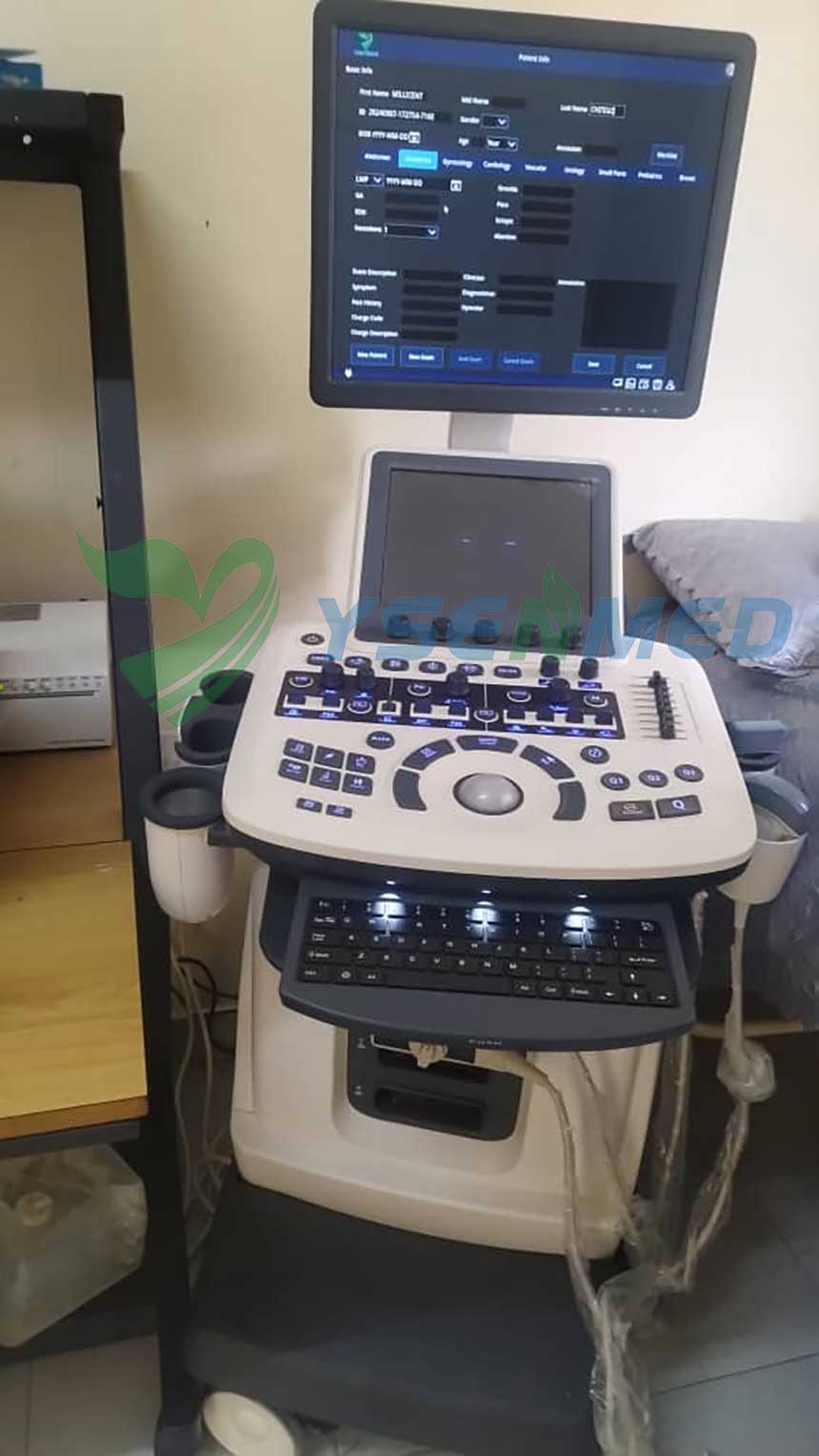 YSENMED YSB-S7 color doppler ultrasound system working perfectly in Zimbabwe