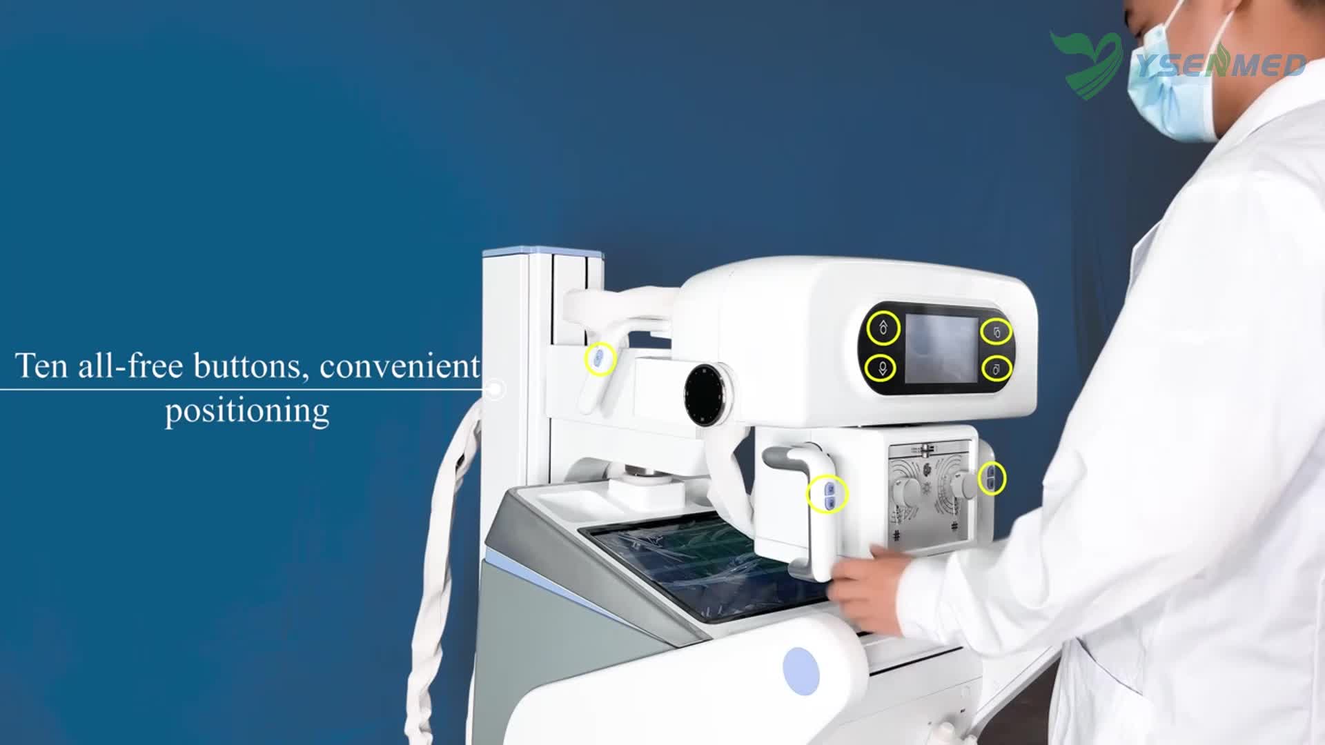 Introduction video of YSENMED YSX-mDR50A 50kW mobile digital x-ray system.