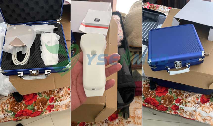 Un médecin bolivien satisfait de la sonde à ultrasons couleur USB et WIFI YSB-C10RL et envisage de la racheter