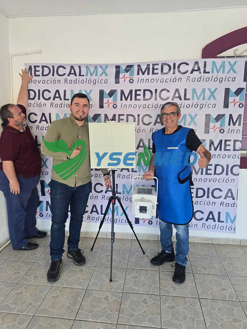 O distribuidor mexicano regressa com um bom feedback sobre o sistema DR veterinário portátil YSX056-PE VET.