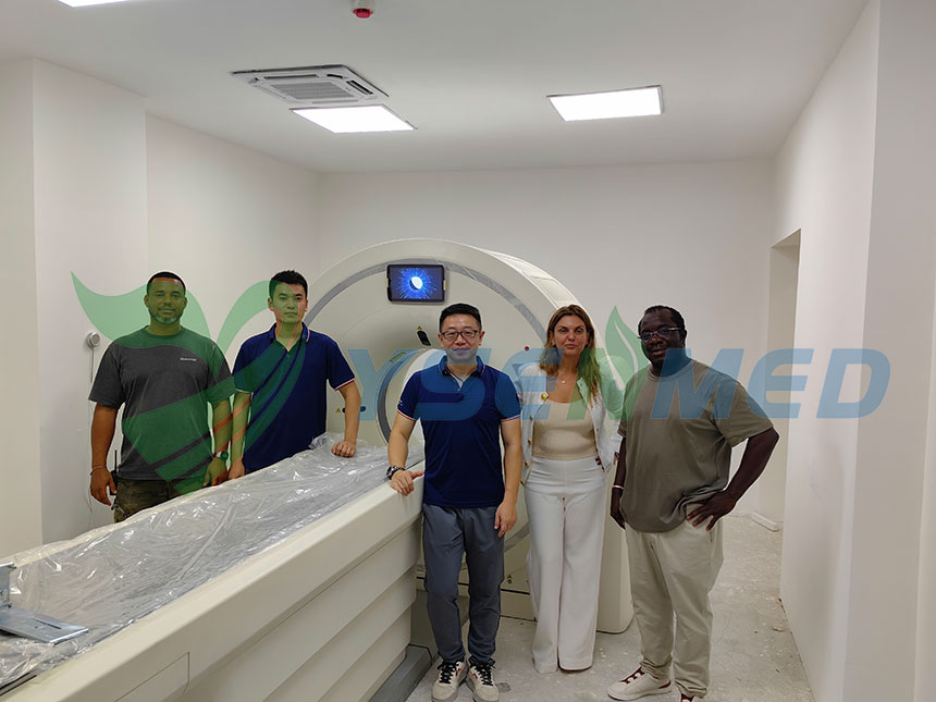 El sistema de escáner CT YSENMED YSCT-128X se instaló en un hospital estatal de Angola