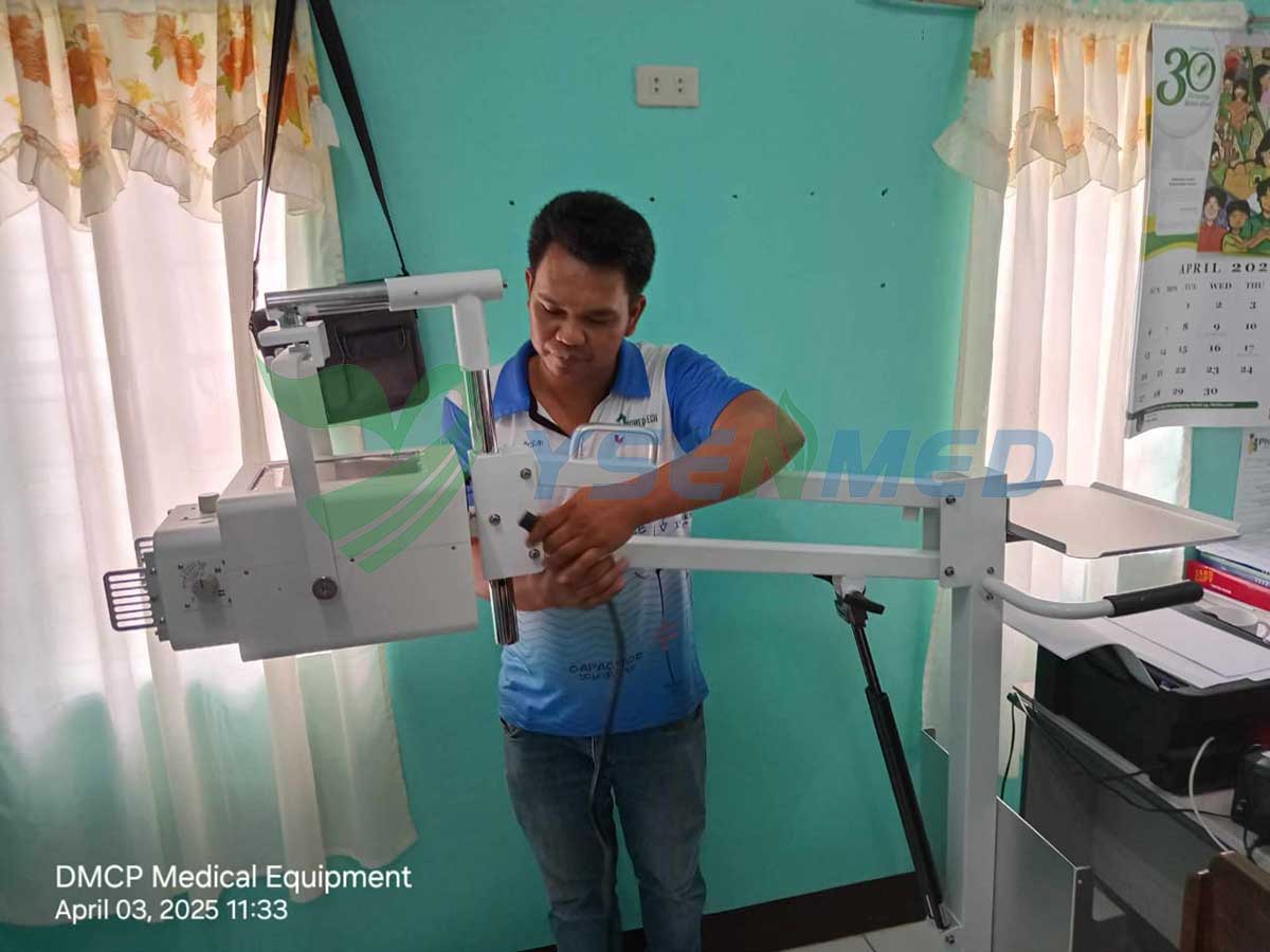 Unidade de raio X digital portátil YSX056-PE instalada nas Filipinas