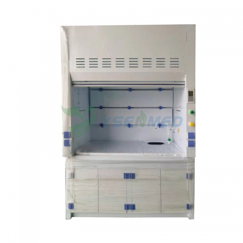 Capela de exaustão para laboratório de produtos químicos em material PP YSTE-TFG-PP18