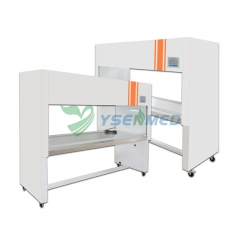 Лабораторный ламинарный бокс из нержавеющей стали с тремя рабочими местами и одной стороной, вертикальный, модель YSTE-CJ-3FD SS.