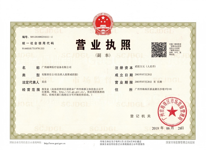 Business License (Duplicate) with Certificate