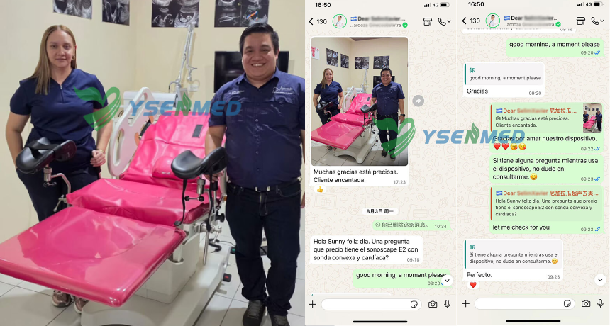 Nicaraguan Doctor SelimXavier Is Impressed with the YSENMED Electric Delivery Table YSOT-SC2