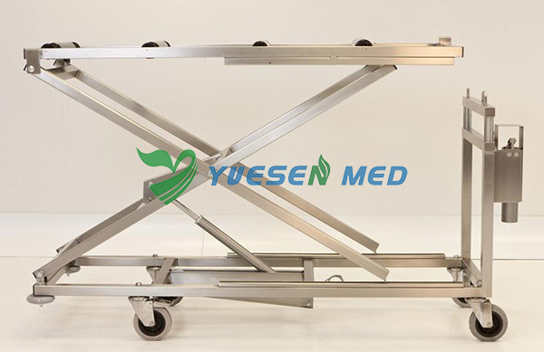 Acier inoxydable Electromotion Trolley Ascenseur civière YSSJT-02