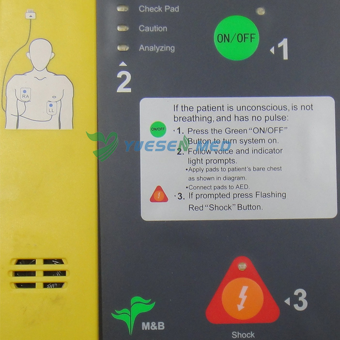 AED Portable Automated External Defibrillator YS-AED7000