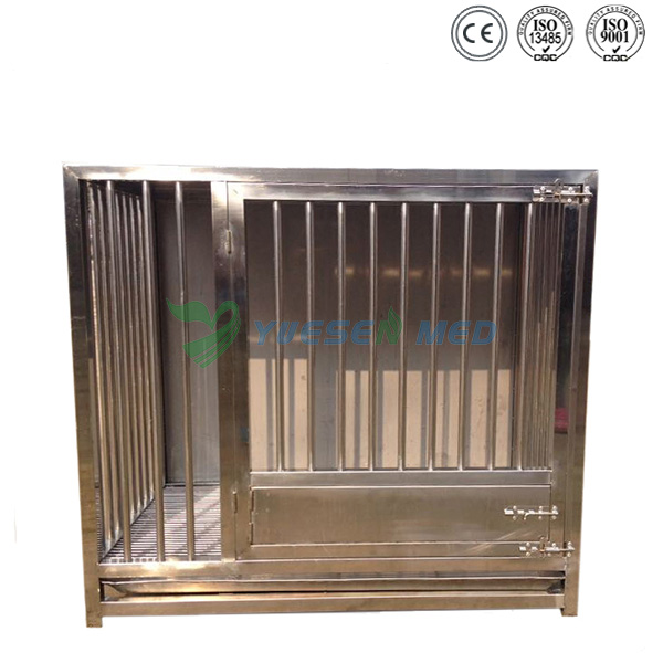 une seule couche de haute qualité inoxydable animal cage YSVET1000A